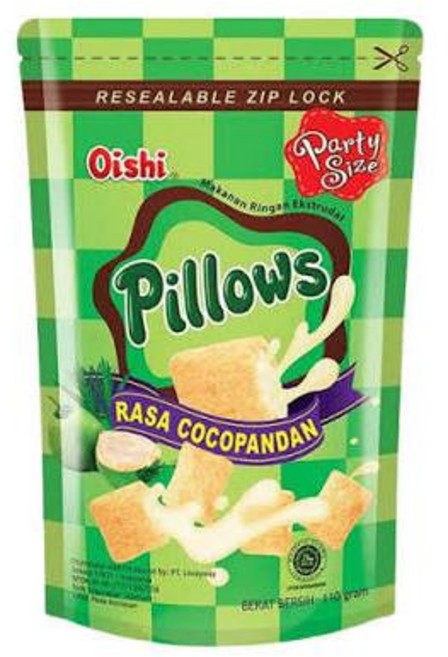 Oishi 脆米卷 椰子班蘭口味 110克, 1個