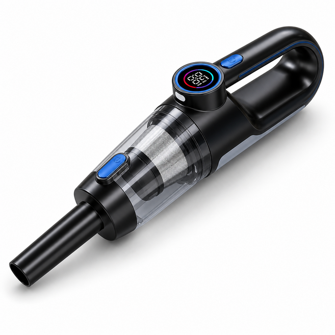 無線手持車用吸塵器 18000PA 吹吸兩用 Type-C充電, 無刷18000PA-吹吸一體+寶藍色