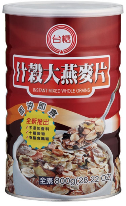 台糖 綜合大燕麥片 即沖即食 800g, 4個