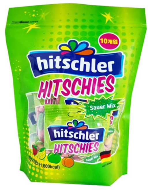 HITSCHLER 酸味玉米糖軟糖, 40g, 10個