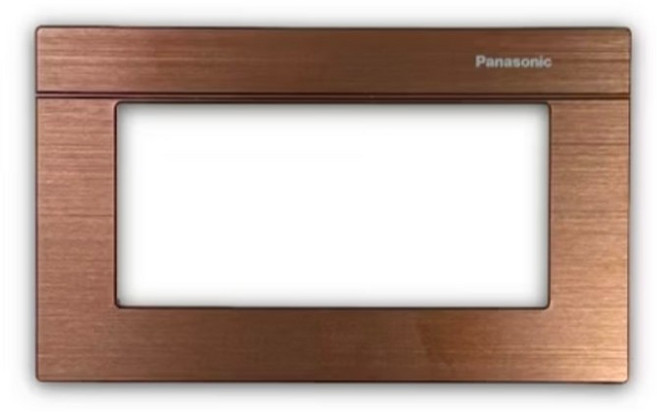 Panasonic 國際牌 鏽銅面板 接地雙插座, 1個, 1.鏽銅面板直式