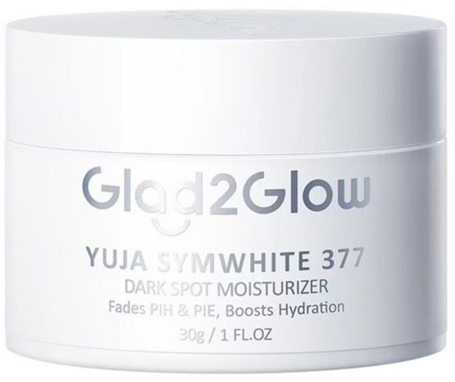 Glad2Glow YUJA SYMWHITE 377 淡斑保濕霜 淡化痘印瑕疵 深層滋潤保濕 提亮膚色, 30g, 1個