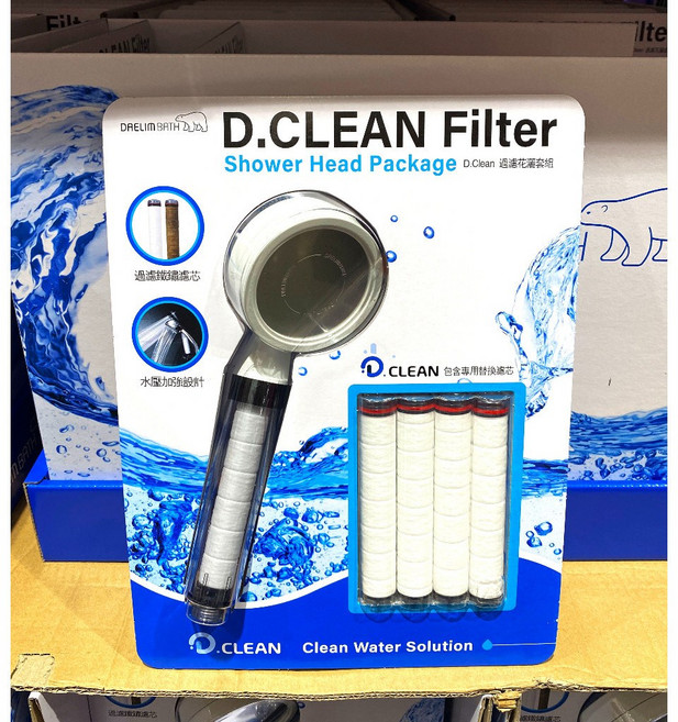 D.CLEAN 濾芯更換簡易, 1個, A 花灑濾芯套組