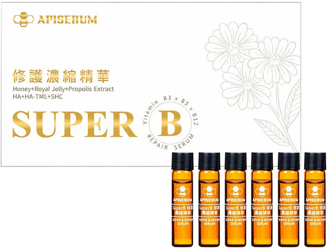 APISERUM SUPER B 修護濃縮精華, 6件, 3ml