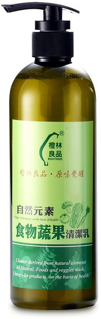 橙林良品 自然元素 食物蔬果清潔乳, 1個, 單瓶