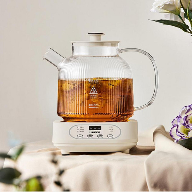 好夫人 玻璃養生壺煮茶器 細緻隔渣 茶湯順滑, 分體多功能養生壺-中規