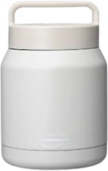 THERMOcafé 保溫保冷食物罐 一體式提把設計 輕巧便攜 食品級材質, 凝脂灰, 1個