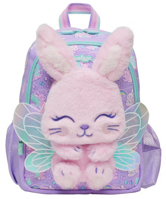 Smiggle 兒童毛絨兔子造型書包