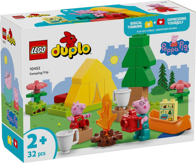 樂高 10452 DUPLO 佩佩豬露營之旅, 1個, 混合色