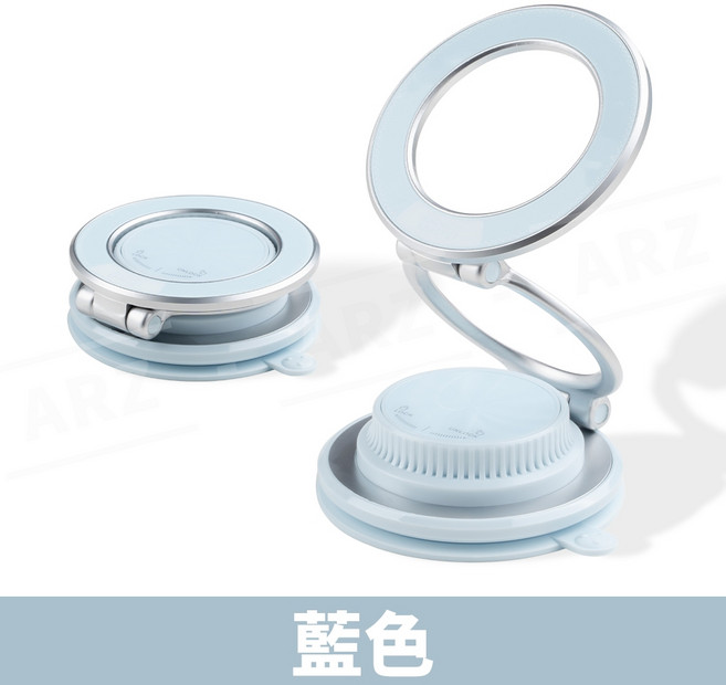 薄型吸盤磁吸手機架, 1個, 藍色