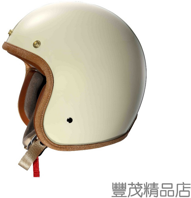 SEAGULL 海鷗 TW-786 職人 半罩 復古安全帽, 奶白