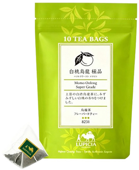 Lupicia 白桃烏龍 頂級風味茶 茶包, 1個, 10入, 2g