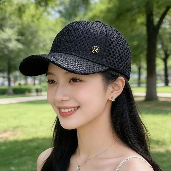 全網眼透氣棒球帽 戶外防曬遮陽帽 夏季網格鴨舌帽