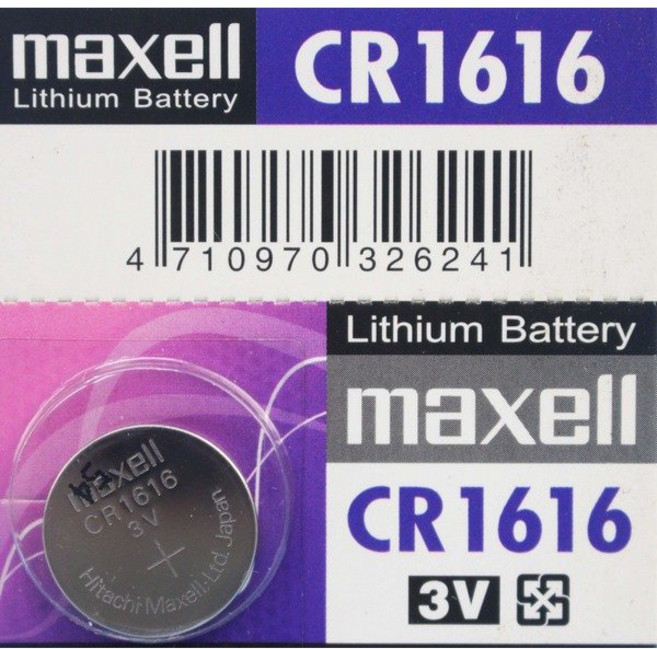 maxell CR1616 鈕扣型鋰電池 3V 水銀電池 手錶電池, 1個, 一顆入
