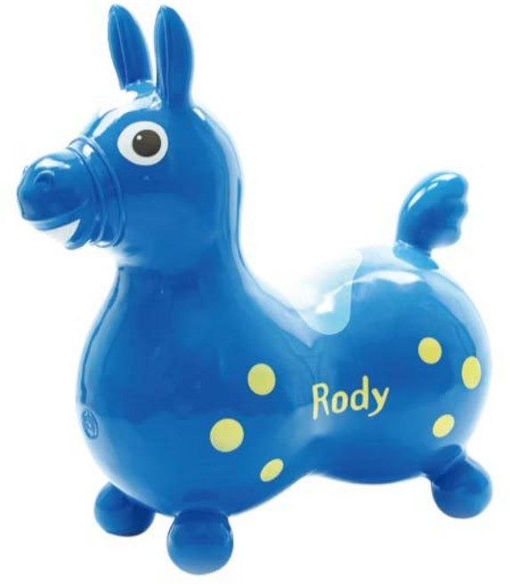 Rody 跳跳馬 騎乘玩具, 藍, 1個