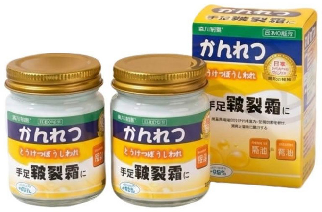かんれつ 馬油 95%角質軟化 龜裂修護霜, 3個