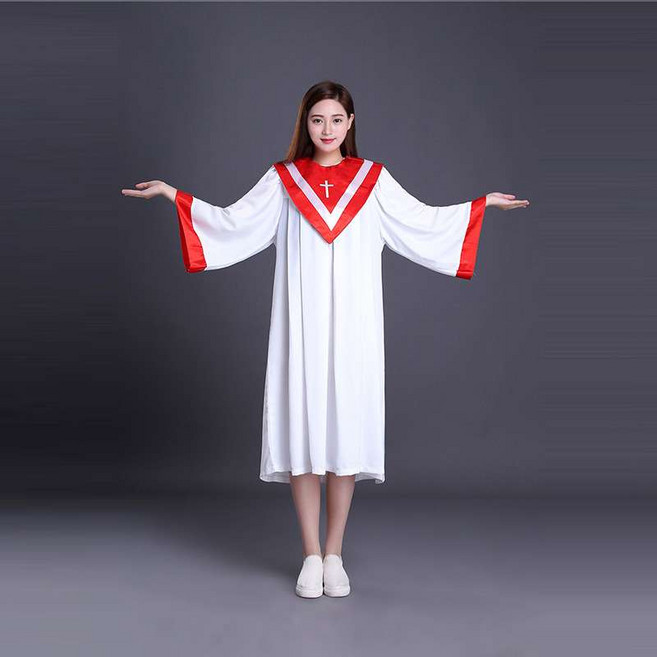 성가대 가운 장로 성의 드레스 합창