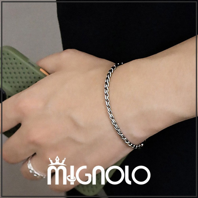 MIGNOLO 逆鱗磁吸項鍊 鈦鋼 男生 嘻哈 飾品 穿搭配件
