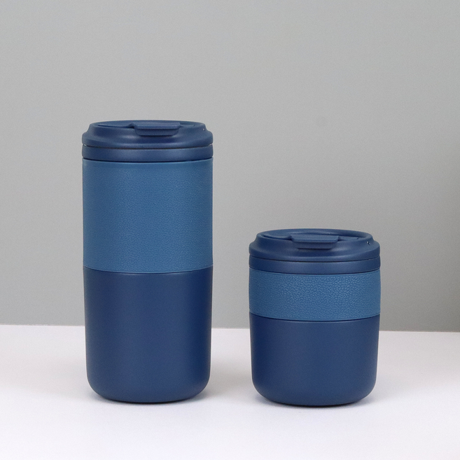 GUEFOON 不銹鋼保溫杯, 1個, 1L, 藍色:280ml(4204)