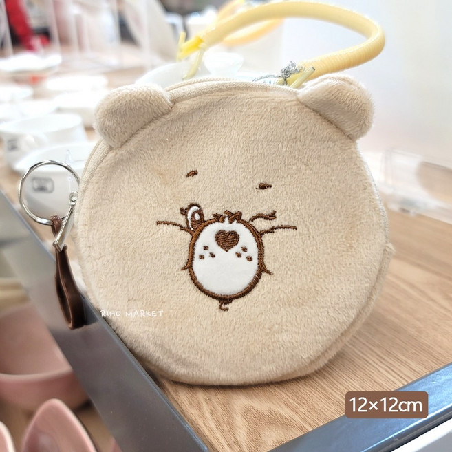 韓國大創 care bears 彩虹熊收納包:可愛萬用化妝包 愛心熊彩妝收納