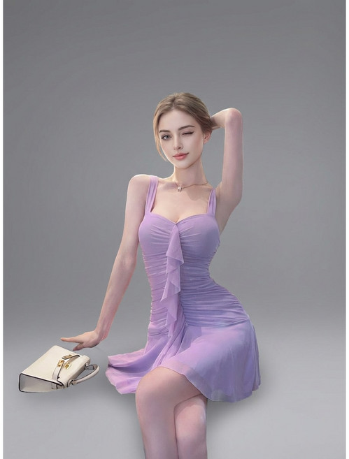 더더스몰 미니드레스 쉬폰 나시 원피스