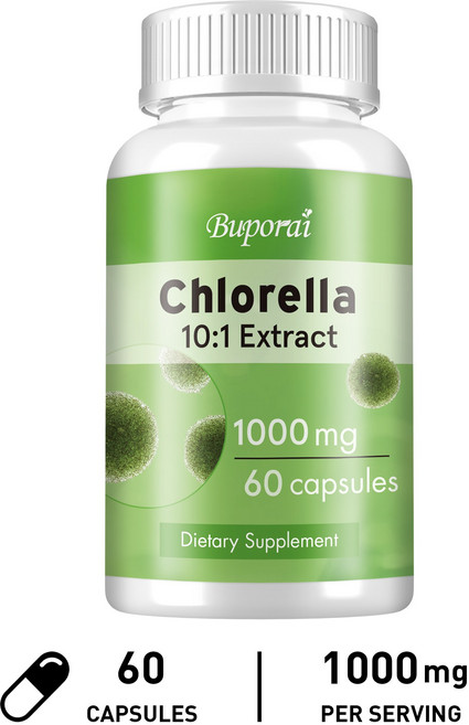 Buporai 綠藻 10:1 萃取 1000mg 膠囊, 60組