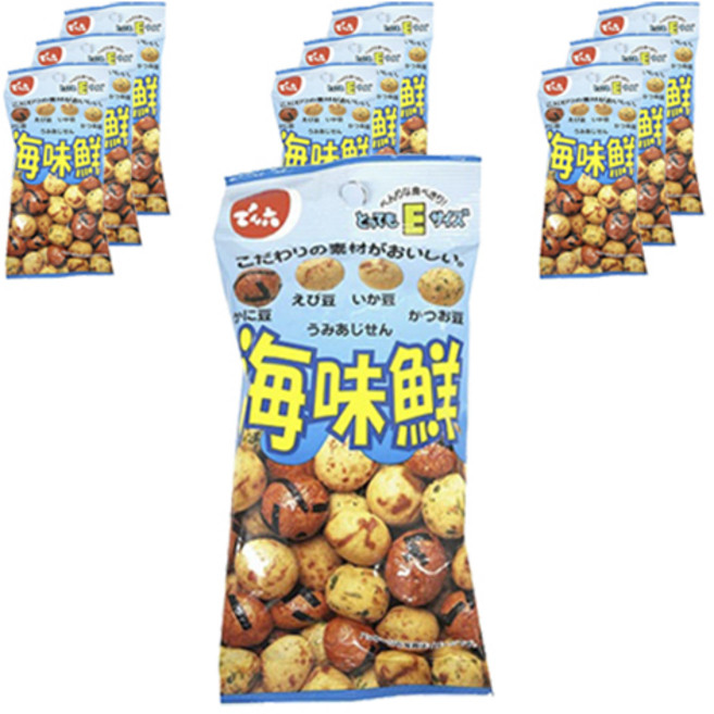 DENROKU 傳六 海味鮮綜合豆菓子, 10包, 41g