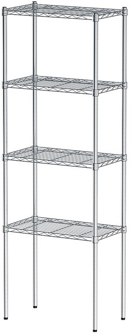 比架王 輕型 60x35x180公分 四層波浪架, 電鍍, 1個