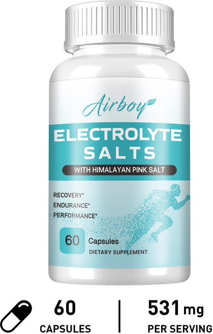 Airboy 電解質鹽 補充膠囊, 60組