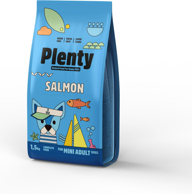 PLENTY陪樂全齡犬水解鮭魚 1.5kg, 1個