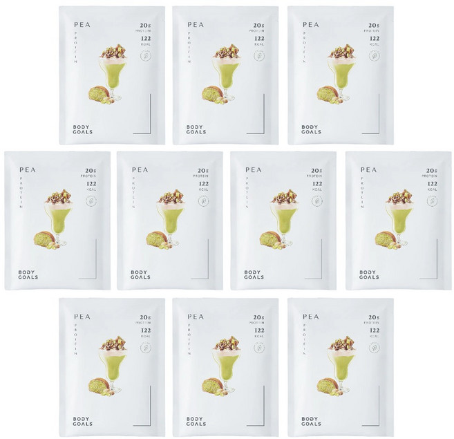 BODY GOALS 濃芋歐蕾 豌豆蛋白飲 20克蛋白質, 31g, 10個
