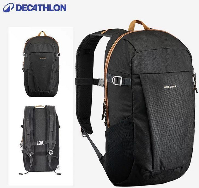 DECATHLON NH ARPENAZ 100 輕量戶外運動後背包, 石墨黑-20L,20升