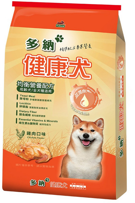 【均衡營養配方】多納Donna 健康犬 15kg 牛肉/雞肉口味 狗飼料, 1個, 雞