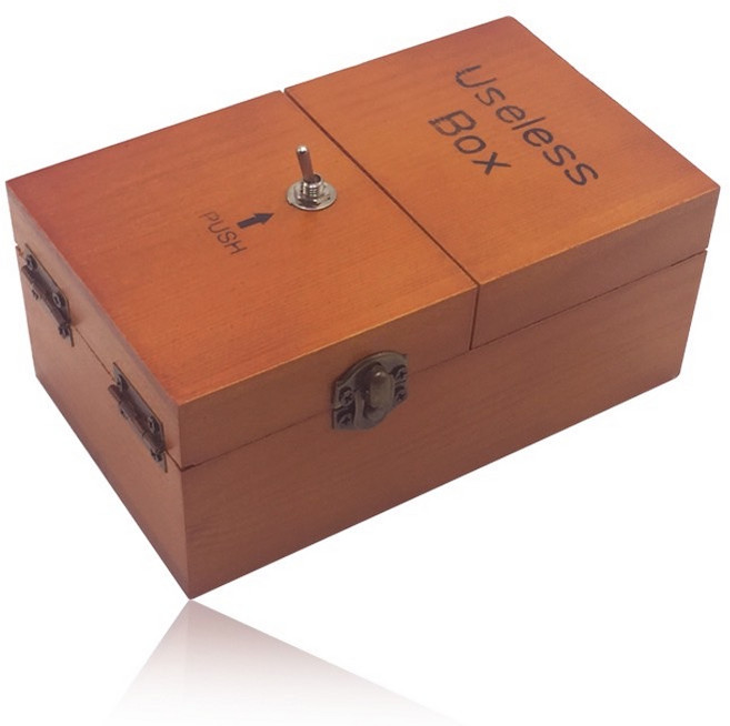 Useless Box 辦公室療癒 桌面解壓 交換禮物, 1個, 無用盒, N/A