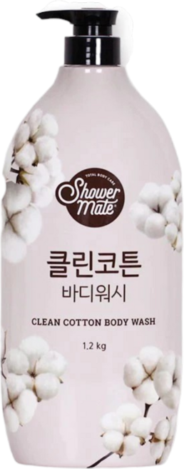 微風如沐 Shower Mate 棉花香沐浴乳 1200g, 1.2kg, 1個