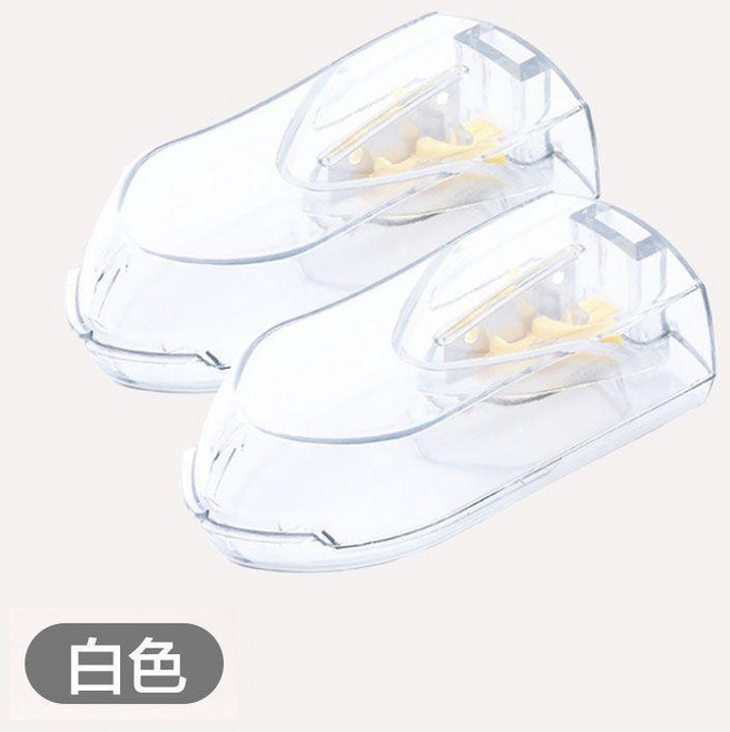 多功能藥丸切藥器 藥片分割器 磨藥器, 白色透明切藥器2個裝, 1個