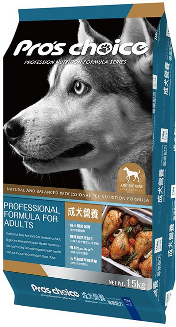 博士巧思 成犬專業配方 JOINT AND BONE, 15kg, 1個, 雞