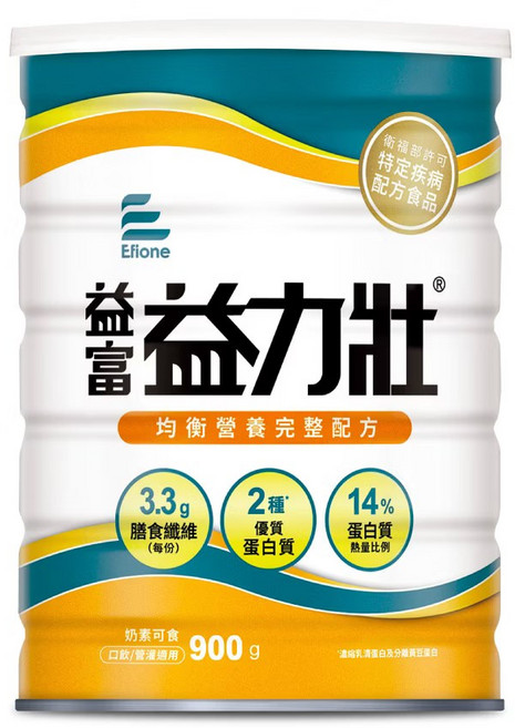 來而康 益富 益力壯 均衡營養完整配方 奶粉 補充體力 維持健康, 1個, 900ml