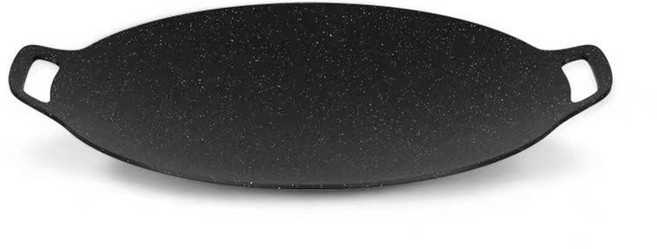 韓式烤盤 麥飯石不粘烤盤 28cm 適用瓦斯爐/電磁爐, 1個, 炭火明火煤氣爐電磁爐通用款,24小時內髮足32cm適用46人不粘鍋