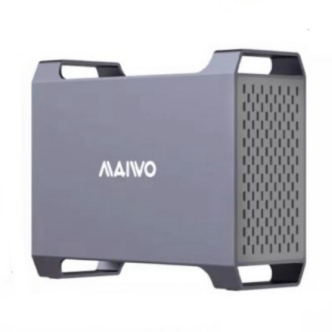 MAIWO 雙碟位 RAID 陣列式外接盒 3.5吋 SATA 硬碟 Type-C 介面 支援 10Gbps 高速傳輸, 1個
