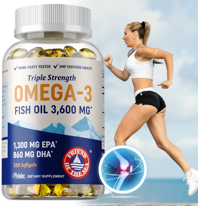 Pslalae 三倍強度 Omega-3 魚油 3 600mg, 120組