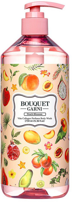 Bouquet Garni 璞珈妮 維他膠原Q嫩潔膚露 750ml, 1個, 蜜桃香