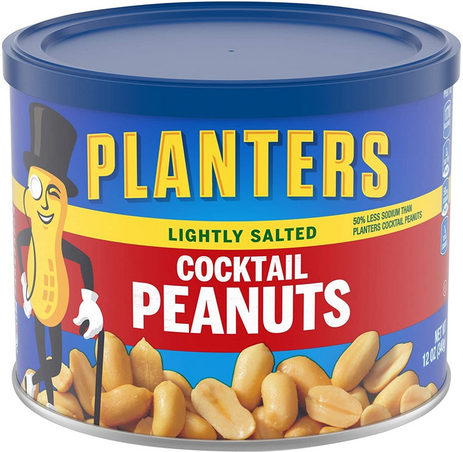 PLANTERS 減鹽雞尾酒花生, 340g, 1罐