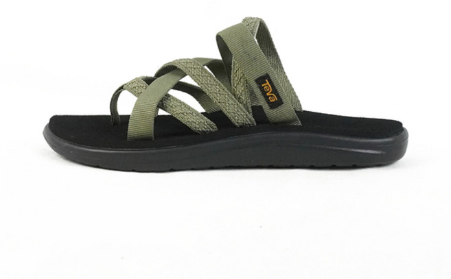 Teva Voya Zillesa 女 運動涼鞋 細帶繞繩 輕量 記憶鞋床, 綠, 26 cm