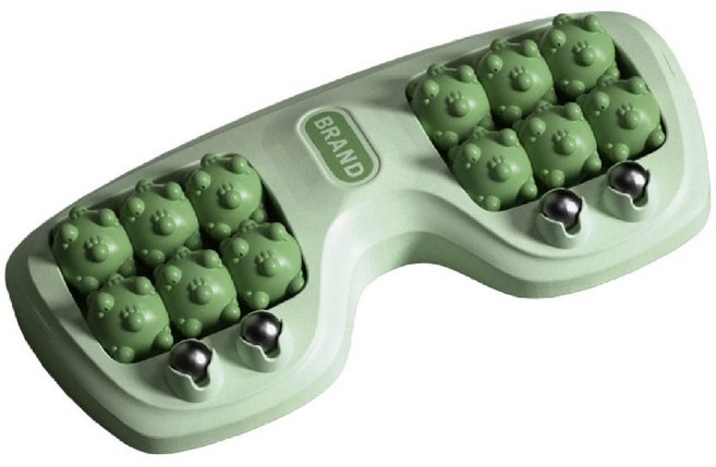 貓抓足底按摩器 腳底按摩滾輪, 【貓抓足底按摩器】綠色, 1個