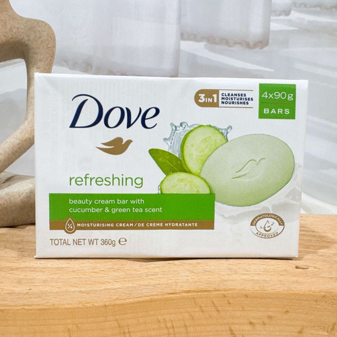 Dove 多芬 潔膚塊 滋養柔嫩 清爽水嫩 4入組 台灣公司貨, 1盒