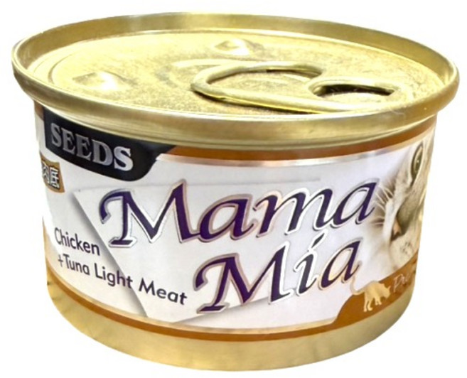 Mama Mia 貓糧 鮮嫩雞肉+白身鮪魚, 85g, 24個, 雞肉+鮪魚