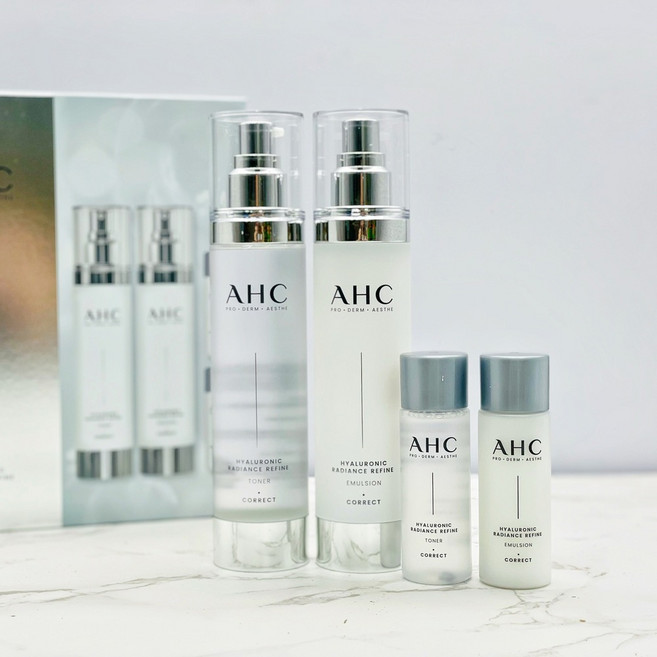 AHC 超值四件套組 (神仙水100ml 30ml) (神仙乳液100ml 30ml) 2024新版, 1組, 神仙套組(4件) - 2024新版