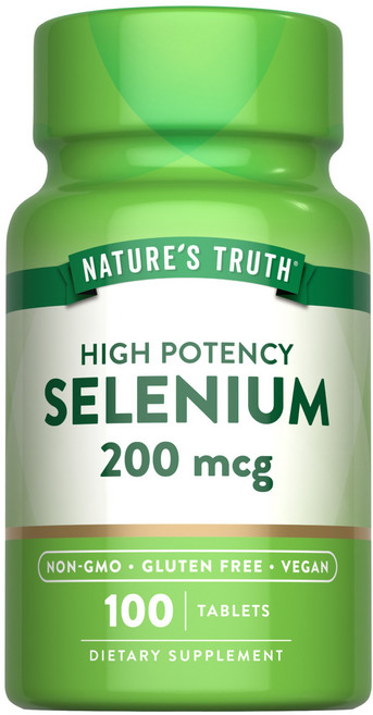 NATURE'S TRUTH 綠萃淨 高單位硒 200mcg 錠劑, 1個, 100錠