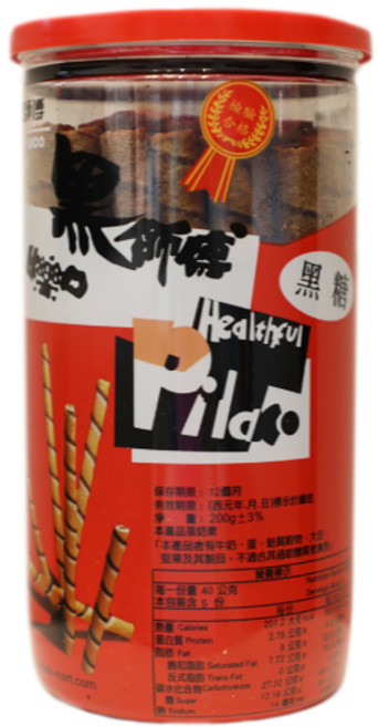 Healthful 黑師傅 草莓捲心酥 200g, 1個, 黑糖